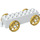 Duplo blanc Wagon avec Gold roues (76087)