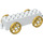 Duplo Wit Wagen met Gold Wielen (76087)