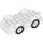 Duplo White Wheelbase 4 x 8 with White Wheels (24911)