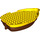 Duplo Yellow Boat 10 x 18 x 1 with Reddish Brown Hull (14218)