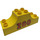 Duplo Yellow Bow 2 x 6 x 2 with &quot;ZOO&quot; (4197)
