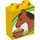Duplo Yellow Brick 1 x 2 x 2 with Horse without Bottom Tube (4066 / 58348)