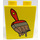 Duplo Yellow Brick 1 x 2 x 2 with Paintbrush without Bottom Tube (4066 / 42724)