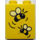 Duplo Yellow Brick 1 x 2 x 2 with Two Flying Bees without Bottom Tube (4066)