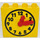 Duplo Yellow Brick 1 x 4 x 3 with Clock Face with Movable Red Hands and Yellow Face (73013)