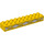 Duplo Giallo Mattoncino 2 x 10 con Lattice Ritaglio Recinzione (2291 / 60825)