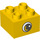 Duplo Yellow Brick 2 x 2 with Eye (10517 / 10518)