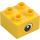 Duplo Jaune Brique 2 x 2 avec Œil looking La gauche (37396 / 37397)