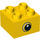 Duplo Yellow Brick 2 x 2 with Eye looking left (37396 / 37397)