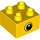 Duplo Yellow Brick 2 x 2 with Eye looking left (37396 / 37397)