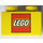 Duplo Yellow Brick 2 x 2 with Lego logo (3437)