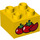 Duplo Yellow Brick 2 x 2 with Tomatoes (3437 / 29317)