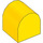 Duplo Giallo Mattoncino 2 x 2 x 2 con Parte superiore curva (3664)