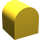 Duplo Geel Steen 2 x 2 x 2 met Gebogen bovenkant (3664)