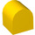 Duplo Geel Steen 2 x 2 x 2 met Gebogen bovenkant (3664)