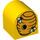 Duplo Geel Steen 2 x 2 x 2 met Gebogen bovenkant met 2 Bees en Beehive (1379 / 3664)