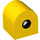 Duplo Yellow Brick 2 x 2 x 2 with Curved Top with Eye Open / Closed on Opposite Side (3664 / 67317)