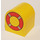 Duplo Yellow Brick 2 x 2 x 2 with Curved Top with Life Ring (3664)