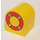 Duplo Amarillo Ladrillo 2 x 2 x 2 con Parte superior curva con Life Anillo (3664)