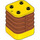 Duplo Yellow Brick 2 x 2 x 2 with Dark Orange Flex (35110)
