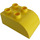 Duplo Gelb Backstein 2 x 3 mit Gebogenes Oberteil (2302)