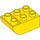 Duplo Yellow Brick 2 x 3 with Inverted Slope Curve (98252)