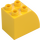 Duplo Yellow Brick 2 x 3 x 2 with Curved Side (11344)