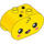 Duplo Yellow Brick 2 x 4 x 2 with Rounded Ends with baby Face with open eyes (6448 / 101579)