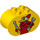 Duplo Yellow Brick 2 x 4 x 2 with Rounded Ends with Duplo Bunny and tools (6448 / 25275)