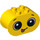 Duplo Yellow Brick 2 x 4 x 2 with Rounded Ends with Sticky out tongue face with Brown eyes (6448 / 37370)