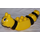 Duplo Yellow Butterfly Body with Black Stripes