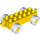 Duplo Yellow Car Chassis 2 x 6 with White Wheels (11248 / 14639)