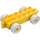 Duplo Yellow Car Chassis 2 x 6 with White Wheels (11248 / 14639)