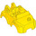 Duplo Yellow Car Chassis 6 x 10 x 3.5 Top (67321)
