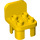 Duplo Geel Chair 2 x 2 x 2 met Studs (6478 / 34277)