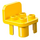 Duplo Geel Chair 2 x 2 x 2 met Studs (6478 / 34277)