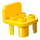 Duplo Gul Chair 2 x 2 x 2 med Knotter (6478 / 34277)