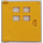 Duplo Yellow Door 1 x 4 x 3 with Four Windows Narrow