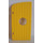 Duplo Amarillo Puerta 1 x 4 x 5 con Ojo de buey y Vertical Grooves