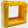 Duplo Yellow Door Frame 2 x 4 x 3 with Raised Door Outline and Framed Back (2332 / 74842)