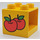 Duplo Yellow Drawer Cabinet 2 x 2 x 1.5 with Apples (4890)