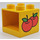 Duplo Yellow Drawer Cabinet 2 x 2 x 1.5 with Apples (4890)