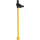 Duplo Żółty Ogień Wąż gumowy z Czarny Nozzle (58498 / 58499)