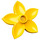 Duplo Yellow Flower with 5 Angular Petals (6510 / 52639)