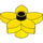 Duplo Yellow Flower with 5 Angular Petals (6510 / 52639)