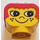 Duplo Yellow Head with Red Hair and Freckles