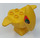 Duplo Amarillo Pteranodon con Grande Verde y Naranja Ojos