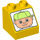 Duplo Yellow Slope 2 x 2 x 1.5 (45°) with Boys Face (6474 / 84666)