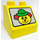 Duplo Yellow Slope 2 x 2 x 1.5 (45°) with Clown (6474)