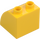 Duplo Jaune Pente 45° 2 x 2 x 1.5 avec Incurvé Côté (11170)